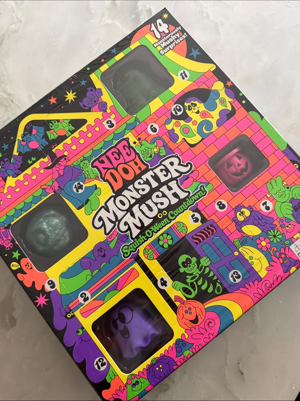 Nee-Doh Monster Mush Squish-O-Ween Countdown Pack - Multicolor